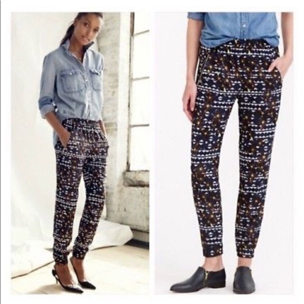 J. Crew Floral Joggers